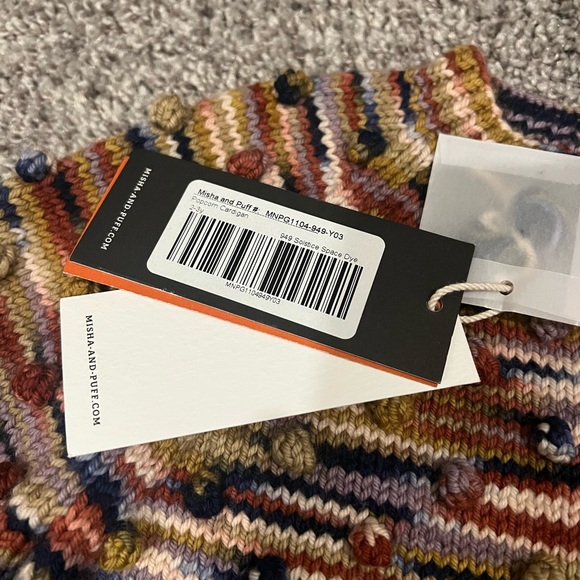 NWT Misha & Puff Popcorn Cardigan in Solstice Space Dye Sz2-3y - Picture 2 of 5